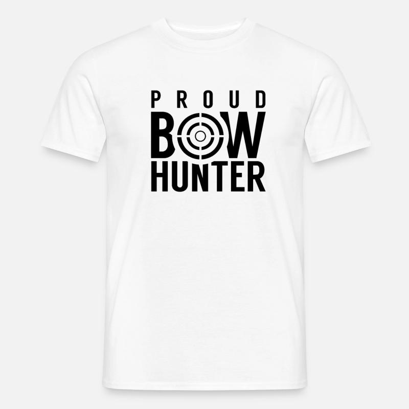 Bogen Bogenjagd Bogenjäger Bogenschießen Pfeil - Männer T-Shirt - Weiß