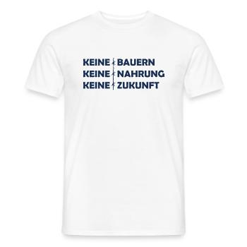 Protest Bauernprotest Demonstration Landwirt Bauer - Männer T-Shirt - Weiß - Vorne - AI Model Male 178 dark (178cm)