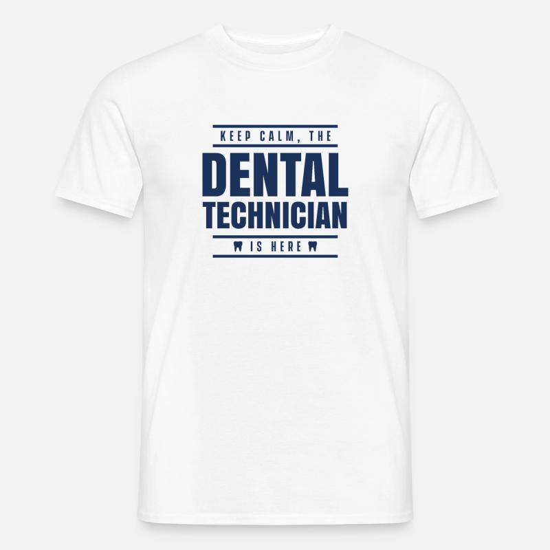 Technicien dentaire d'équipe Technicien dentaire - T-shirt homme - blanc