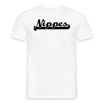écrit nippes - T-shirt homme - blanc - Devant - AI Model Male 178 dark (178cm)