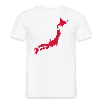 Japon - T-shirt homme - blanc - Devant - AI Model Male 178 dark (178cm)