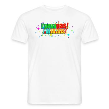 J'peux pas j'ai 18 ans - T-shirt homme - blanc - Devant - AI Model Male 178 dark (178cm)