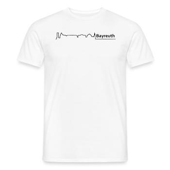 bayreuth skyline - Men's T-Shirt - white - Front - AI Model Male 178 dark (178cm)