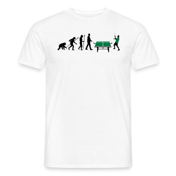 evolution_table_tennis_072012_a_2c - Men's T-Shirt - white - Front - AI Model Male 178 dark (178cm)