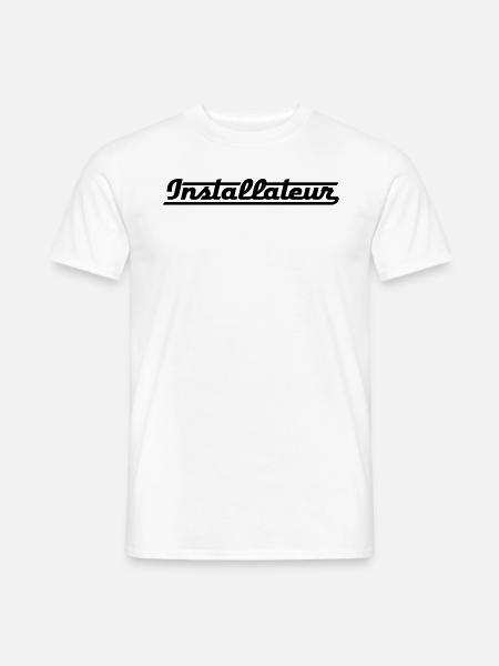 installateur - Männer T-Shirt - Weiß