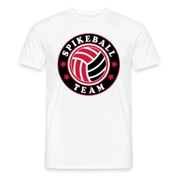 Farben änderbar | Roundnet Spikeball Team Fun - Männer T-Shirt - Weiß - Vorne - AI Model Male 178 dark (178cm)