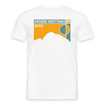 Großer Krottenkopf Crossing Tour Hiking - Men's T-Shirt - white - Front - AI Model Male 178 dark (178cm)