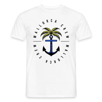 Mallorca Crew Anker Palme - Männer T-Shirt - Weiß - Vorne - AI Model Male 178 dark (178cm)