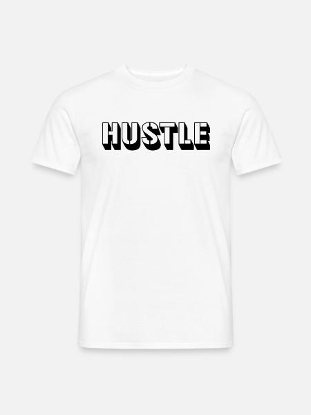 Hustle - Men's T-Shirt - white