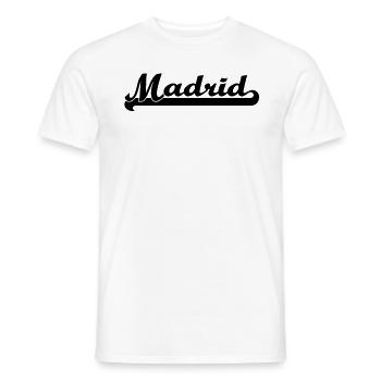 madrid - T-shirt homme - blanc - Devant - AI Model Male 178 dark (178cm)