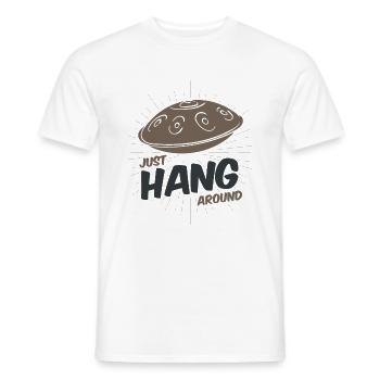 Handpan Hang Snail Music Sound T-Shirt Tea - Men's T-Shirt - white - Front - AI Model Male 178 dark (178cm)