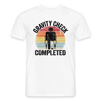 Broken Leg Gravity Check Completed Get Well Soon - Men's T-Shirt - white - Front - AI Model Male 178 dark (178cm)