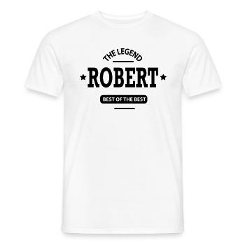robert - Männer T-Shirt - Weiß - Vorne - AI Model Male 178 dark (178cm)