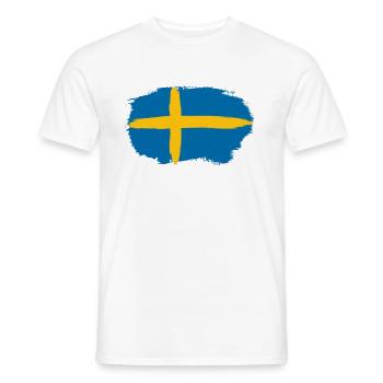 Schweden - Männer T-Shirt - Weiß - Vorne - AI Model Male 178 dark (178cm)