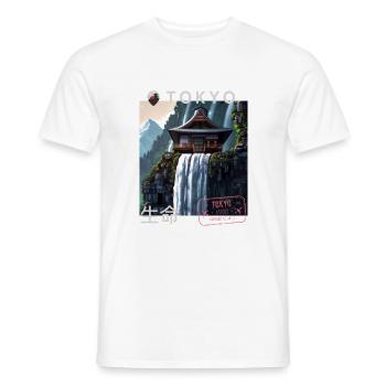 Tokyo Japan Love House Nature - Men's T-Shirt - white - Front - AI Model Male 178 dark (178cm)