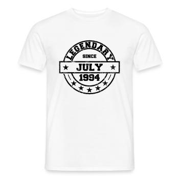 Legendary since July 1994 - Geburtstag - Männer T-Shirt - Weiß - Vorne - AI Model Male 178 dark (178cm)