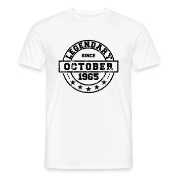 Legendary since September 1965 - Geburtstag - Männer T-Shirt - Weiß - Vorne - AI Model Male 178 dark (178cm)