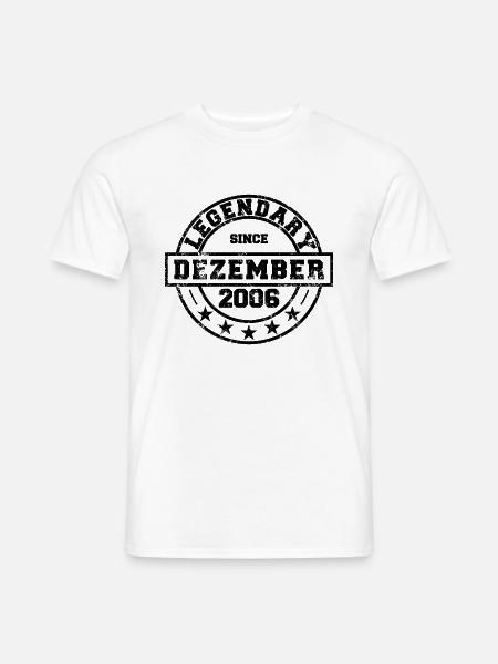 Legendary since December 2006 - Geburtstag - Männer T-Shirt - Weiß