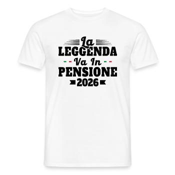 Humour Cadeau Retraité - 2026 Retraité En 2026 - T-shirt homme - blanc - Devant - AI Model Male 178 dark (178cm)