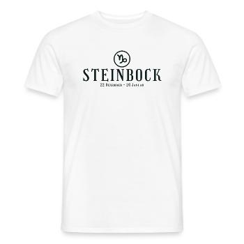 Sternzeichen Steinbock - Tierkreiszeichen - Geburt - Männer T-Shirt - Weiß - Vorne - AI Model Male 178 dark (178cm)