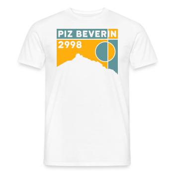Piz Beverin, Randonnée, Ascension, Ski de randonnée, Souvenir - T-shirt homme - blanc - Devant - AI Model Male 178 dark (178cm)