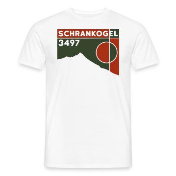 Schrankogel Tirol Hochtour Ski Touring Crossing - Men's T-Shirt - white - Front - AI Model Male 178 dark (178cm)