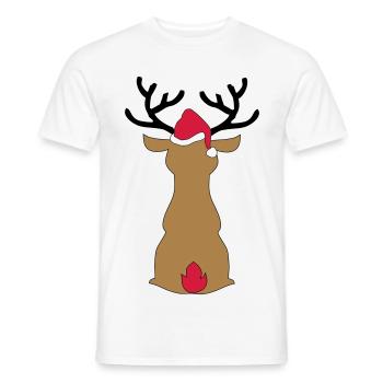 Jour de Noël - T-shirt homme - blanc - Devant - AI Model Male 178 dark (178cm)