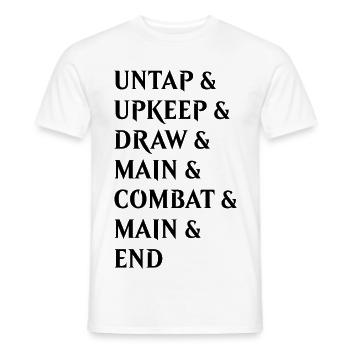 The Steps Of A Turn – schwarz - Männer T-Shirt - Weiß - Vorne - AI Model Male 178 dark (178cm)