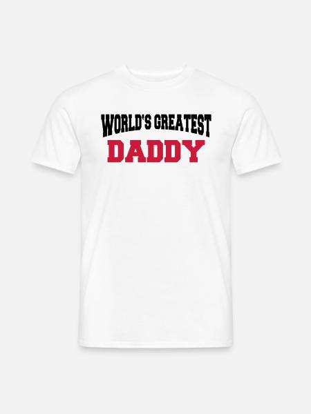 World's greatest Daddy - Männer T-Shirt - Weiß