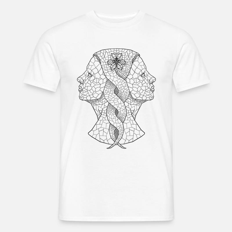 Gémeaux - T-shirt homme - blanc