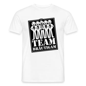 Enterrement de vie de jeune fille de marié - T-shirt homme - blanc - Devant - AI Model Male 178 dark (178cm)