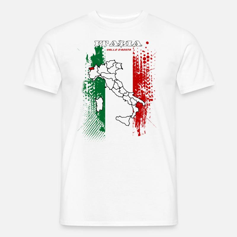 Valle d Aosta - Männer T-Shirt - Weiß