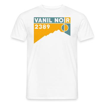 Tour Vanil Noir Besteigung Wanderung Umrundung - Männer T-Shirt - Weiß - Vorne - AI Model Male 178 dark (178cm)