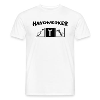 Handwerker Werkzeug - Männer T-Shirt - Weiß - Vorne - AI Model Male 178 dark (178cm)