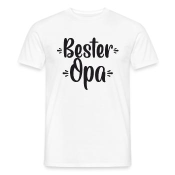Bester Opa - Männer T-Shirt - Weiß - Vorne - AI Model Male 178 dark (178cm)