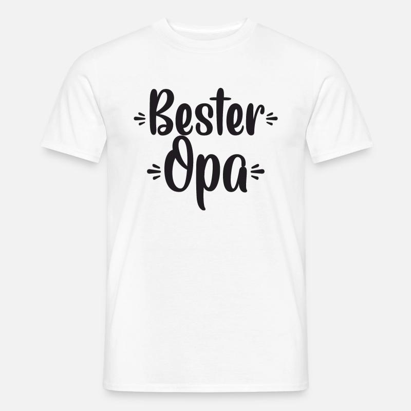 Bester Opa - Männer T-Shirt - Weiß