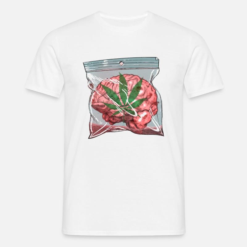 Brain - T-shirt Homme - blanc