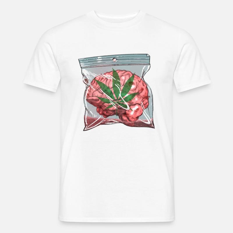 Gehirn - Männer T-Shirt - Weiß
