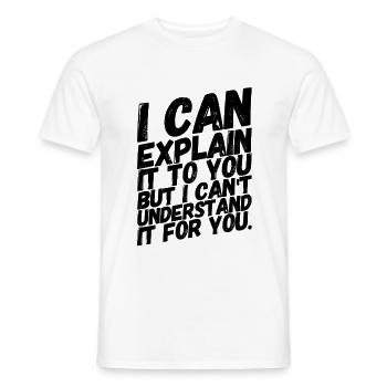 Admin Administrator Informatik Computer - Männer T-Shirt - Weiß - Vorne - AI Model Male 178 dark (178cm)