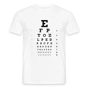 Augenoptiker Optiker Augenarzt - Männer T-Shirt - Weiß - Vorne - AI Model Male 178 dark (178cm)