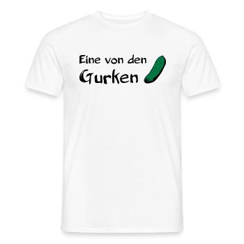 Eine von den Gurken - Männer T-Shirt - Weiß - Vorne - AI Model Male 178 dark (178cm)