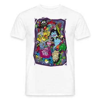 wack_party - Männer T-Shirt - Weiß - Vorne - AI Model Male 178 dark (178cm)