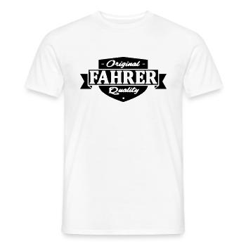 fahrer - Männer T-Shirt - Weiß - Vorne - AI Model Male 178 dark (178cm)