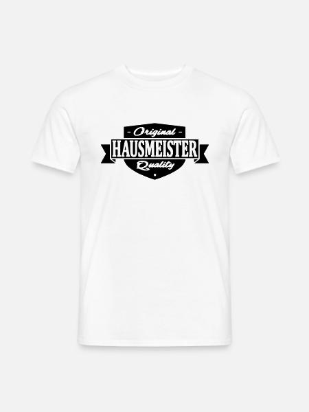 hausmeister - Männer T-Shirt - Weiß