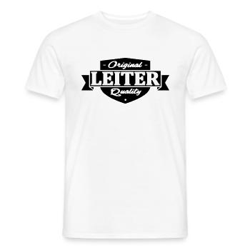 leiter - Männer T-Shirt - Weiß - Vorne - AI Model Male 178 dark (178cm)