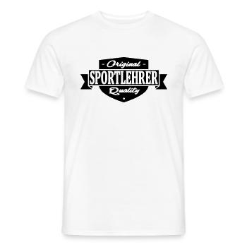 sportlehrer - Männer T-Shirt - Weiß - Vorne - AI Model Male 178 dark (178cm)