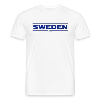 SWEDEN - T-shirt homme - blanc - Devant - AI Model Male 178 dark (178cm)