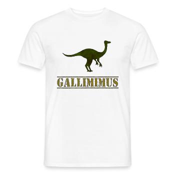 Gallimimus Dino - Männer T-Shirt - Weiß - Vorne - AI Model Male 178 dark (178cm)