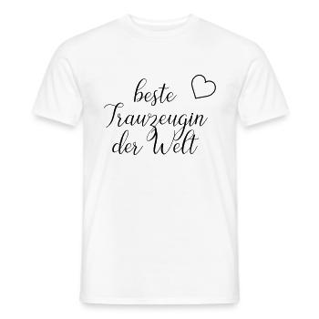 meilleure demoiselle d'honneur du monde - T-shirt homme - blanc - Devant - AI Model Male 178 dark (178cm)