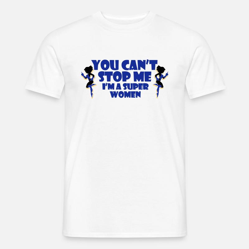 Superfrau - Männer T-Shirt - Weiß